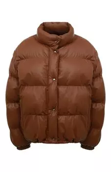 Кожаный пуховик Prada
