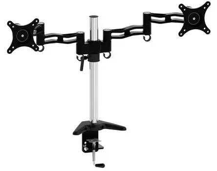 Кронштейн для TV/монитора Cactus CS-VM-D08-AL, 13"-27", серебристый
