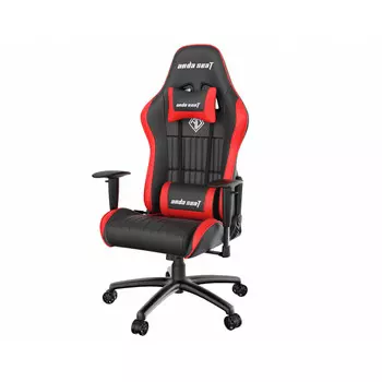 Кресло игровое Anda Seat Jungle, черный/красный (AD5-03-BR-PV)