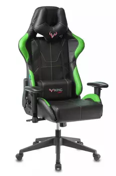 Кресло игровое Бюрократ VIKING 5 AERO черный/салатовый (VIKING 5 AERO LGREEN)