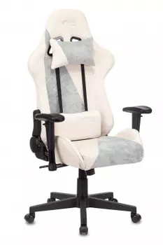Кресло игровое Бюрократ VIKING X белый/серо-голубой (VIKING X BLUE)