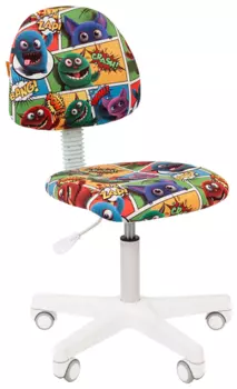 Кресло детское Chairman Kids 104 белый/монстры (00-07029388)
