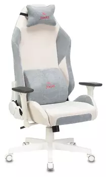 Кресло игровое Бюрократ ZOMBIE EPIC PRO Fabric, белый/серо-голубой (EPIC PRO LBLUE)