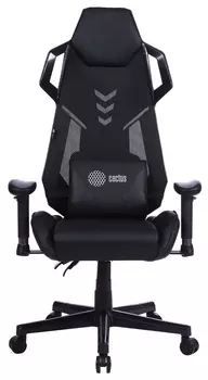 Кресло игровое Cactus CS-CHR-090, черный (CS-CHR-090BL)