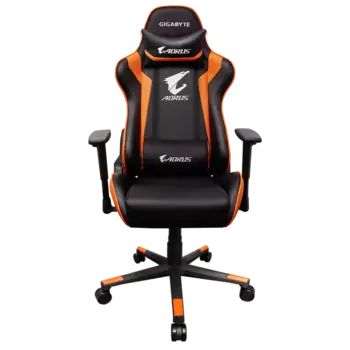 Кресло игровое Gigabyte Aorus GP-AGC300 V2, черный/оранжевый