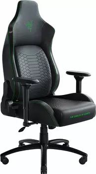 Кресло игровое Razer Iskur XL, черный/зеленый (RZ38-03950100-R3G1)