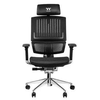 Кресло игровое Thermaltake CyberChair E500 черный (GGC-EG5-BBLFDM-01)