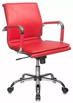 Кресло офисное Бюрократ CH-993-LOW красный (CH-993-LOW/RED)