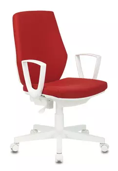Кресло офисное Бюрократ CH-W545 белый/красный (CH-W545/26-22)
