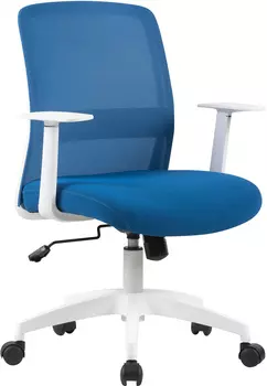 Кресло офисное CACTUS CS-WMC333-BL белый/синий (CS-WMC333-BL)