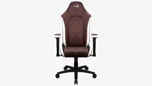 Кресло игровое AeroCool Crown AeroSuede, красный (4711099471218)