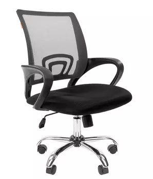 Кресло офисное Chairman 696 chrome черный/серый (00-07054948)