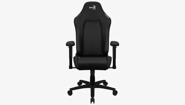 Кресло игровое AeroCool Crown Leatherette, черный (4711099471164)