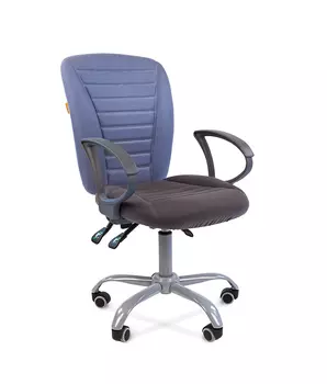 Кресло офисное Chairman 9801 ERGO серый/голубой (00-07015600)
