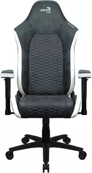 Кресло игровое AeroCool CROWN PLUS AeroSuede Steel Blue, синий (4711099472505)