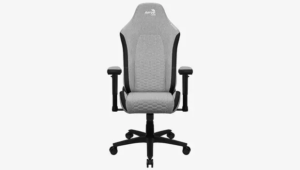 Кресло игровое CROWN AeroWeave, серый/черный (4711099471249)