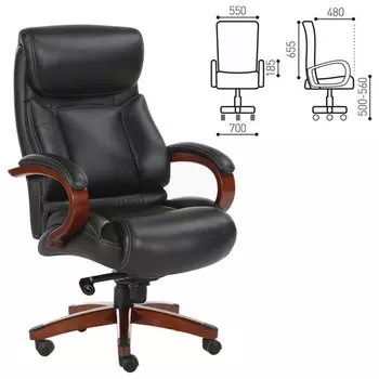 Кресло руководителя Brabix Infinity EX-707 черный (531826)