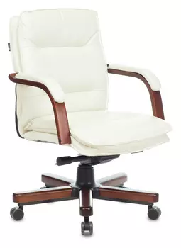 Кресло руководителя Бюрократ T-9927WALNUT-LOW слоновая кость (T-9927WALNUT-LOW/IV)