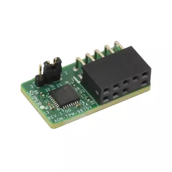 Криптографический модуль Supermicro AOM-TPM-9670V, защита информации и удаленная аттестация оборудования, 10-pin для Supermicro серии X11 с коннектором 10-pin TPM (AOM-TPM-9670V-O)