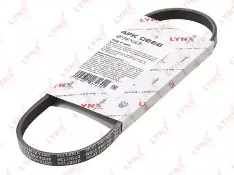 Ремень поликлиновой 668 мм 4 ручьев LYNXAUTO 4PK0668
