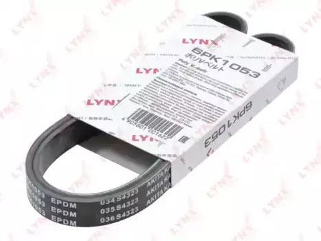 Ремень поликлиновой 1053 мм 6 ручьев LYNXAUTO 6PK1053