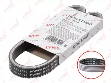 Ремень поликлиновой 1060 мм 6 ручьев LYNXAUTO 6PK1060