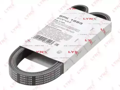 Ремень поликлиновой 1693 мм 6 ручьев LYNXAUTO 6PK1693