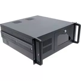 Корпус серверный 4U Procase EB445-B-0 черный, дверца, без БП, глубина 450мм, MB 12"x9.6"