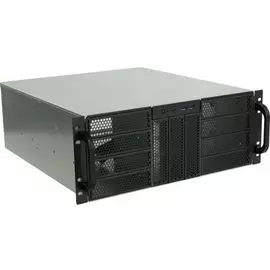 Корпус серверный 4U Procase RE411-D11H0-FE-65 черный, без БП, 11*5.25", 2*USB 3.0, EATX 12"x13"