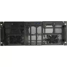 Корпус серверный 4U Procase RE411-D7H6-FE-65 черный, без БП, 6*3.5", 7*5.25", 2*USB 3.0, EATX 12"x13"