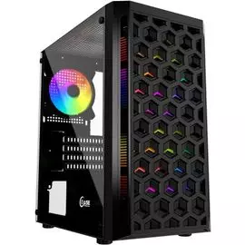 Корпус mATX Powercase Mistral Micro T3B CMIMTB-L3 черный, без БП, боковая панель из закаленного стекла, USB 3.0, 2*USB 2.0, audio