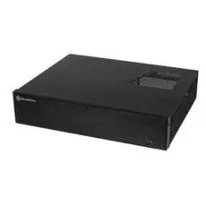 Корпус mATX SilverStone SST-ML04B черный, без БП, с дверцей, 2хUSB 3.0, Audio