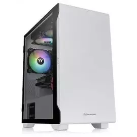 Корпус mATX Thermaltake S100 TG Snow CA-1Q9-00S6WN-00 белый, без БП, с окном, USB 3.0, 2*USB 2.0, audio