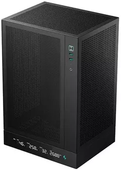 Корпус mini-ITX Deepcool CH170 DIGITAL без БП, боковая панель из закалённого стекла, 2*USB 3.0, USB Type-C