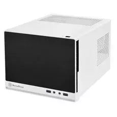 Корпус mini-ITX SilverStone SST-SG13WB-Q черно-белый, без БП, 2xUSB 3.0, Audio