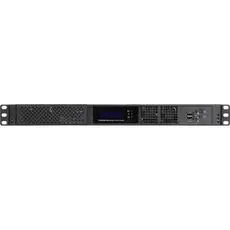 Корпус серверный 1U Procase GM125D-B-0 дверца, черный, панель управления, без блока питания, глубина 250мм, MB ITX 6.7"x6.7"