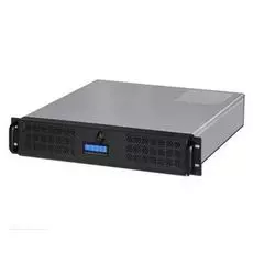 Корпус серверный 2U Procase GE201-B-0 черный, дверца, панель управления, без блока питания, глубина 580мм, MB 9.6"x9/6"