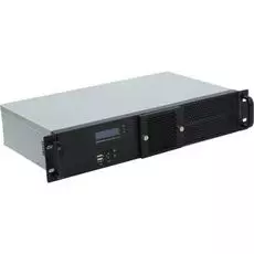 Корпус серверный 2U Procase GM225F-B-0 черный, панель управления, без блока питания, глубина 250мм, MB 6.7"x6.7"