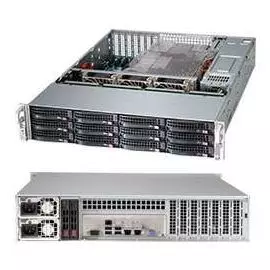 Корпус серверный 2U Supermicro CSE-826BAC4-R920LPB (12*3.5" HS Bays, SAS3/12Gb, 13"x13.68", EE-ATX, 2*920W, Rail)