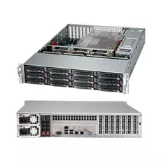 Корпус серверный 2U Supermicro CSE-826BE1C-R920LPB 12x3.5" HS Bays, 1xiPass, 13"x13.68" EE-ATX, eATX, 7x LP, 2x920W Platinum, rail)
