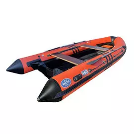 Лодка РИБ (RIB) Baltic Boats Аполлон 460ZD-LС4, оранжевый/черный, корпус черный APL460ZDOBL-BL-L