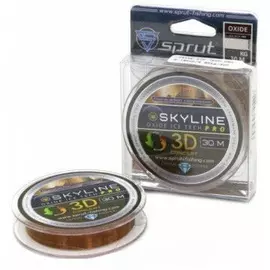 Леска Зимняя "Sprut" SKYLINE 3D Fluorocarbon Composition IceTech PRO (Oxide/0,165mm/4,75kg/30m) tr-247196