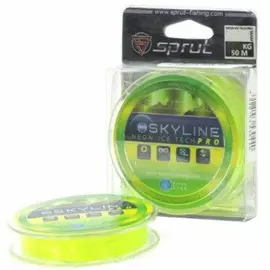 Леска Зимняя "Sprut" SKYLINE Fluorocarbon Composition IceTech PRO (Neon/0,105mm/2,15kg/50m) tr-222480