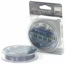 Леска Зимняя "Sprut" SKYLINE Fluorocarbon Composition IceTech PRO (Titanium/0,145mm/4,45kg/50m) tr-222499