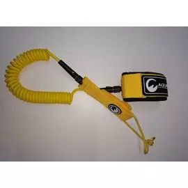 Лиш SUP витой AQUA INC. ANKLE &amp; COILED (на лодыжку) 10' yellow tv-1216