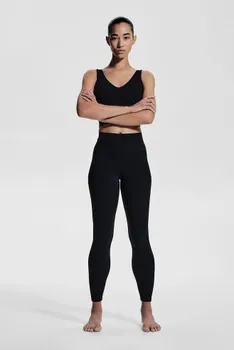 Леггинсы для йоги длиной до щиколотки с лайкрой softmove H&M, черный