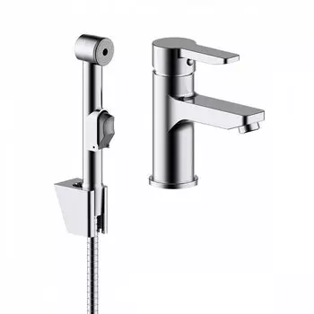 Смеситель для раковины Iddis Sena SENSB00i08 хром, с гигиеническим душем