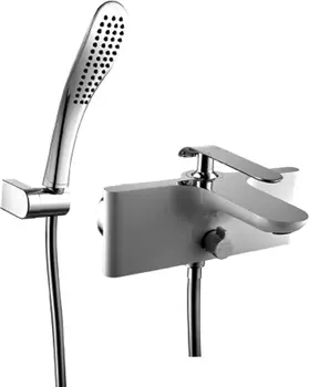 Смеситель для ванны Lemark Melange LM4914CW белый, хром