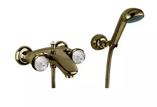 Смеситель для ванны Migliore Axo Swarovski бронза (ML AXO-602F BR)