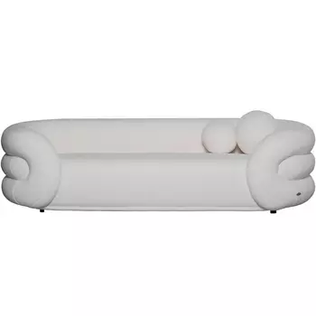 Диван трехместный иск.мех белый 229*95*61см Garda Decor арт.ZW-22024
